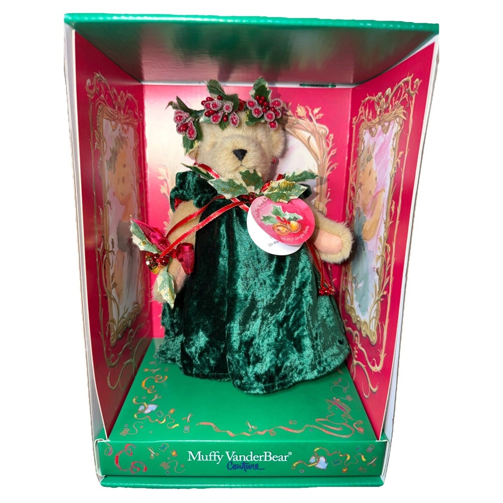 Muffy Vanderbear Couture Plush Doll Jingle Bells in Original Costume, Box & tags